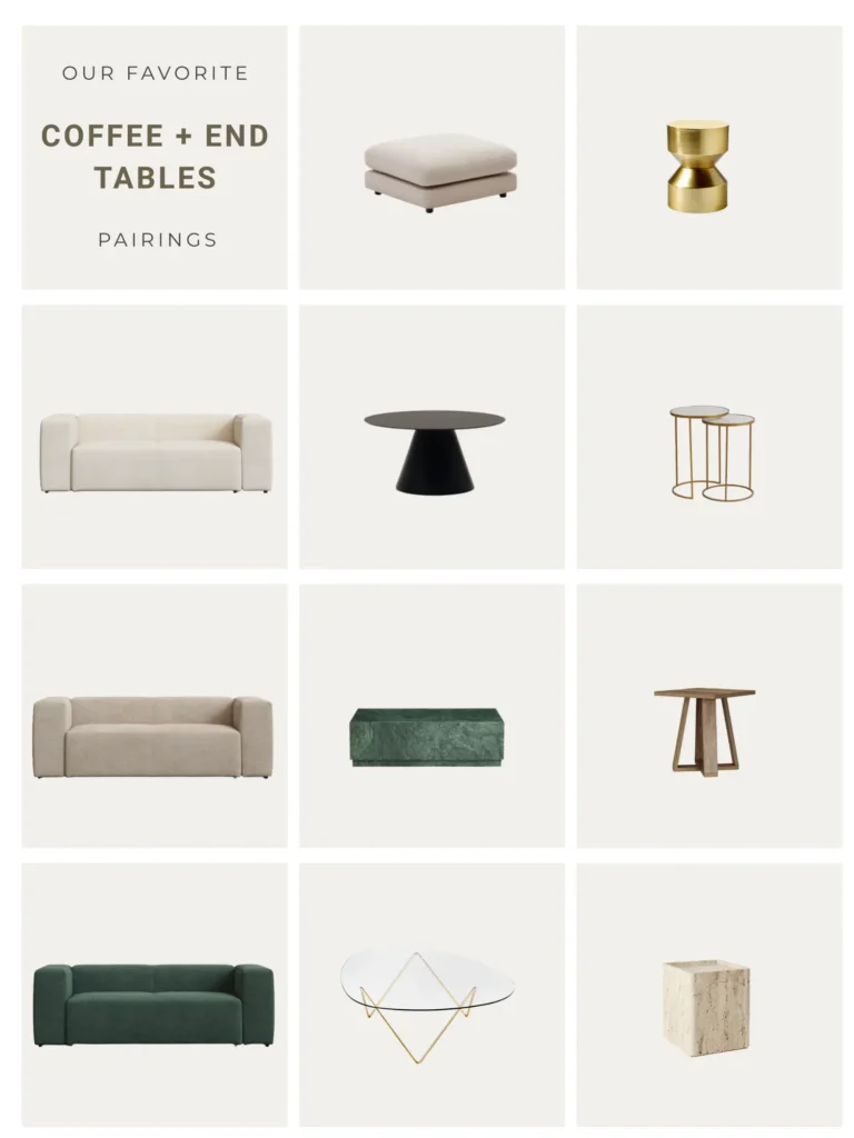coffee table and side/end tables inspiration